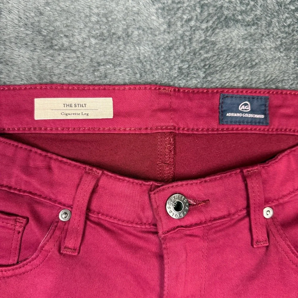 AG Adriano Goldschmied The Stilt Cigarette Leg Pink‎ Jeans Womens - Picture 4 of 15